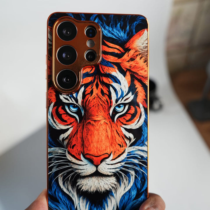 FRATO Samsung S26 Ultra Galaxy Ultra Series Tiger Face Chrome Armor Case