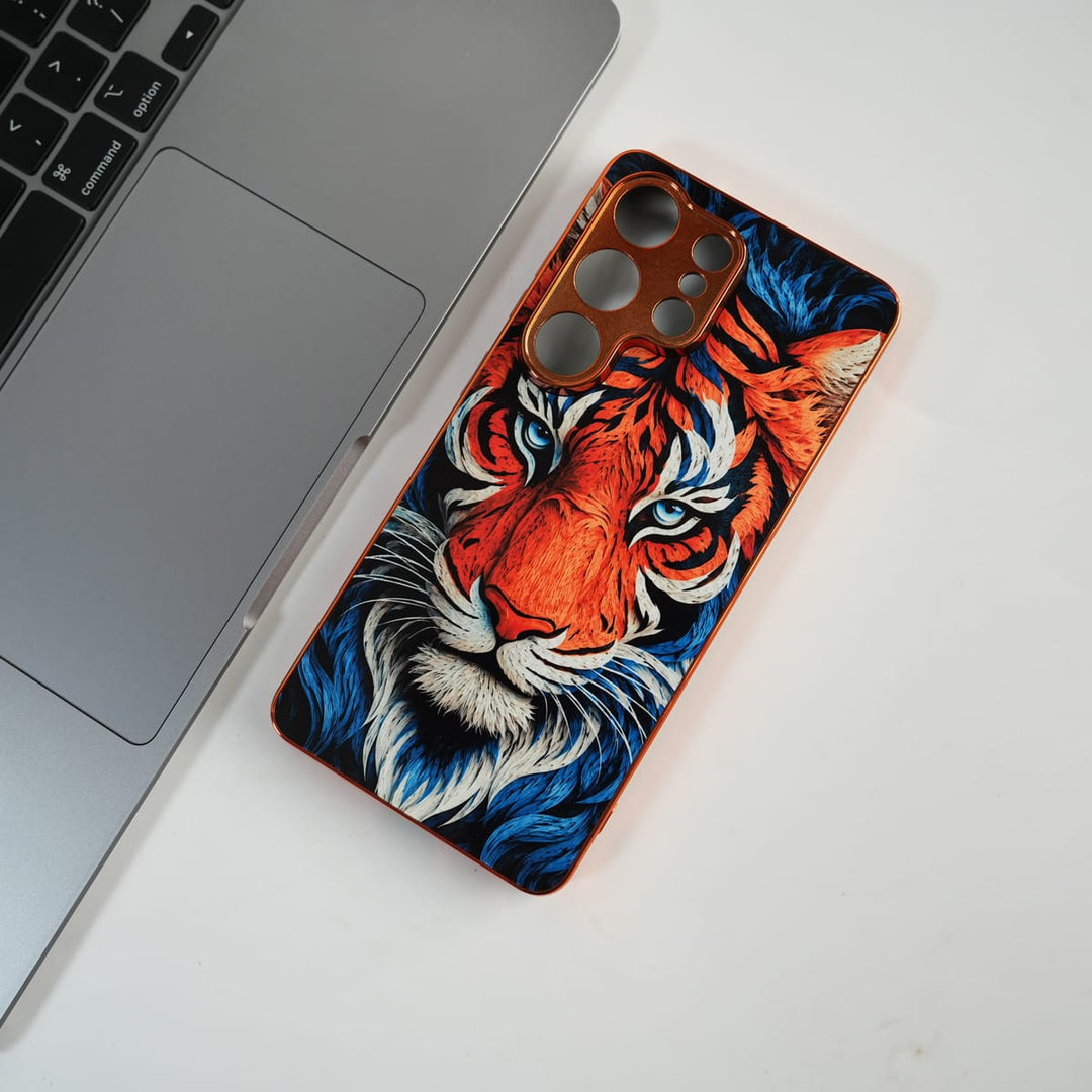 FRATO Samsung S26 Ultra Galaxy Ultra Series Tiger Face Chrome Armor Case