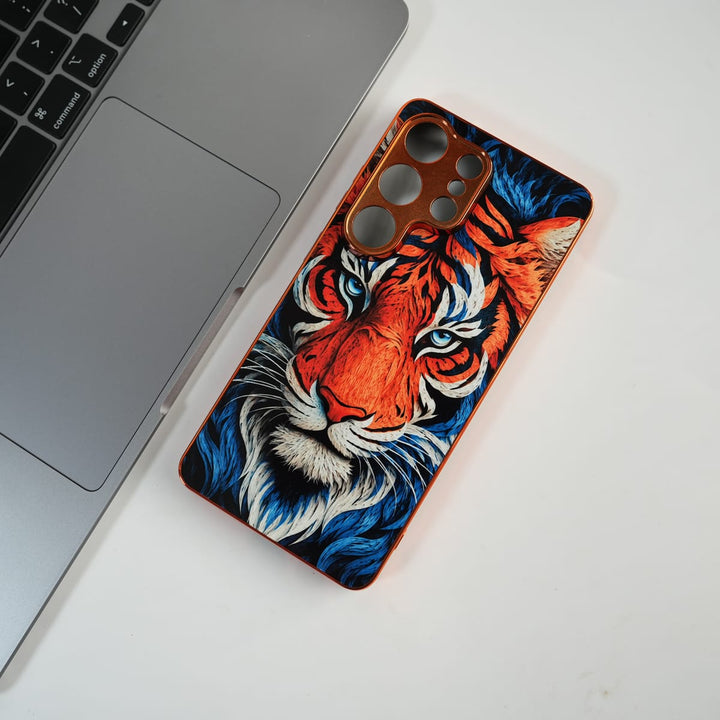 FRATO Samsung S26 Ultra Galaxy Ultra Series Tiger Face Chrome Armor Case