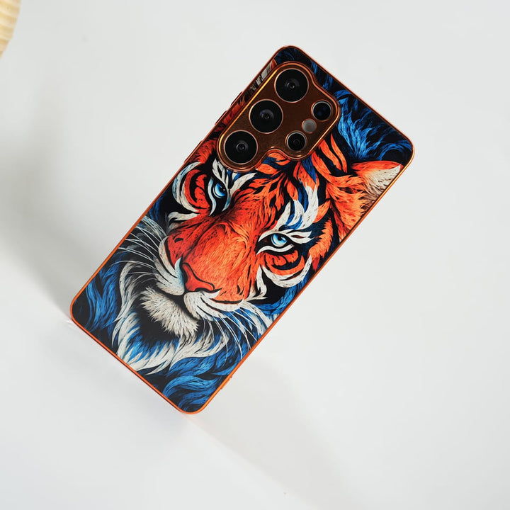 FRATO Samsung S26 Ultra Galaxy Ultra Series Tiger Face Chrome Armor Case