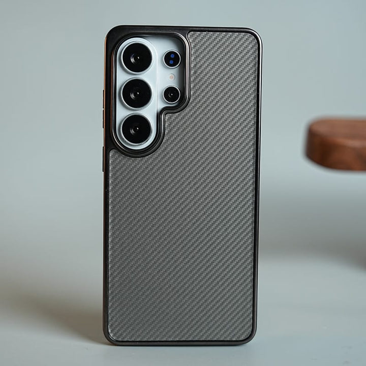 FRATO Samsung S26 Ultra Gray Carbon Fiber Texture Case for Samsung Galaxy S26 Ultra | Slim Lightweight Protective Back Cover