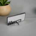 Galaxy S26 Ultra Transparent Case with Folding Stand & Camera Protection | Shockproof Clear Back Cover