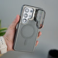 Galaxy S26 Ultra ShieldFlip MagSafe Frosted Case with Camera Lens Protection Back Cover | Camera Kick Stand