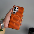 Galaxy S26 Ultra MagSafe Suitcase Design Case | Shiny Texture Back Cover