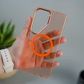Galaxy S26 Ultra Non Yellowing Transparent MagSafe Back Cover with Magnetic Ring & Camera Protection