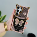 Galaxy S26 Ultra Luxury Butterfly Case | Trunk Frame Cover with 3D Butterfly | Premium Limited Edition Design