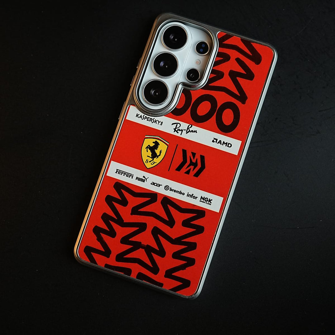FRATO Samsung S26 Ultra Racing Graffiti Premium Slim Case Cover For Samsung Galazy S26 Ultra | Red &amp; Black