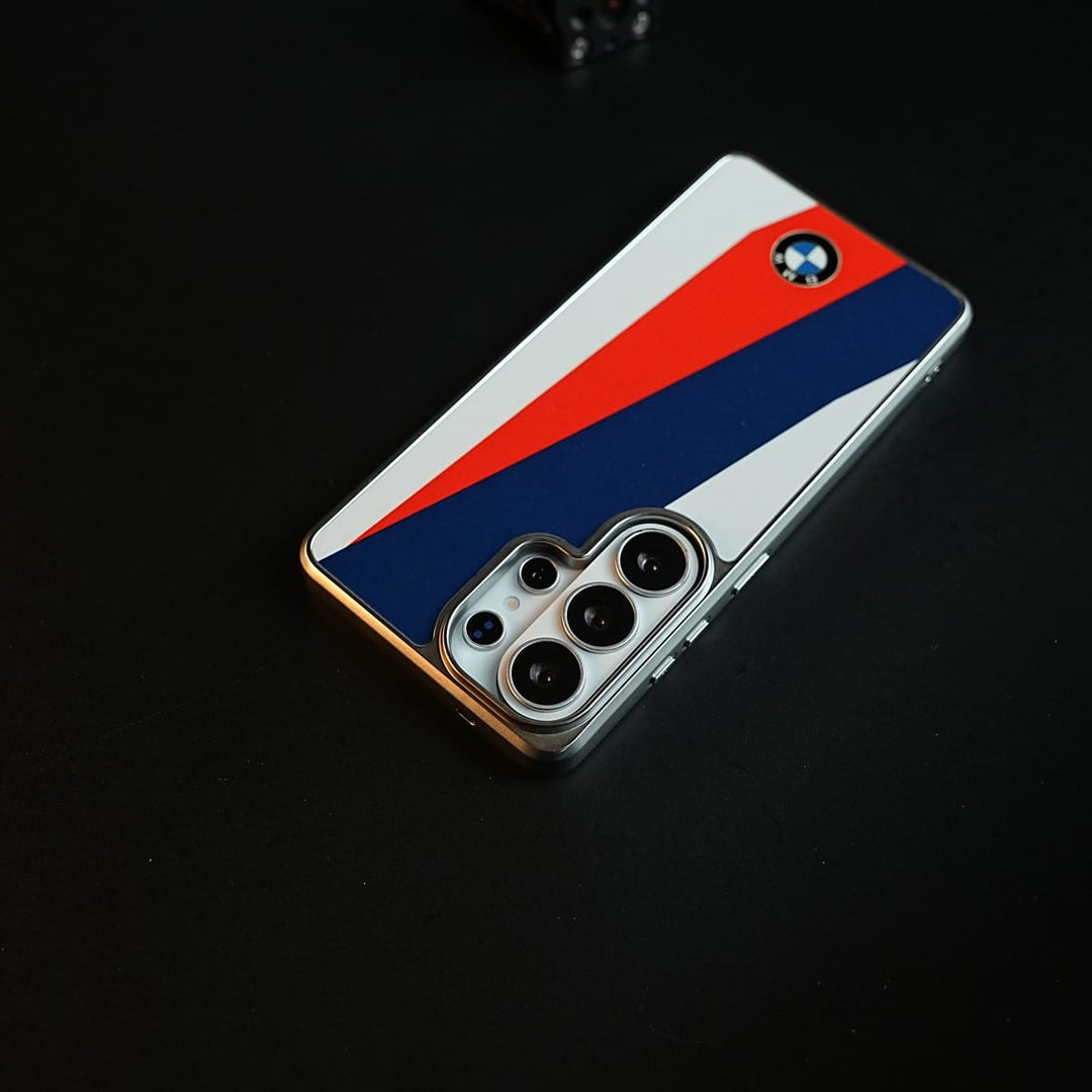 FRATO Samsung S26 Ultra Racing Stripe Sport Chrome Plated Case Cover For Samsung Galaxy S26 Ultra