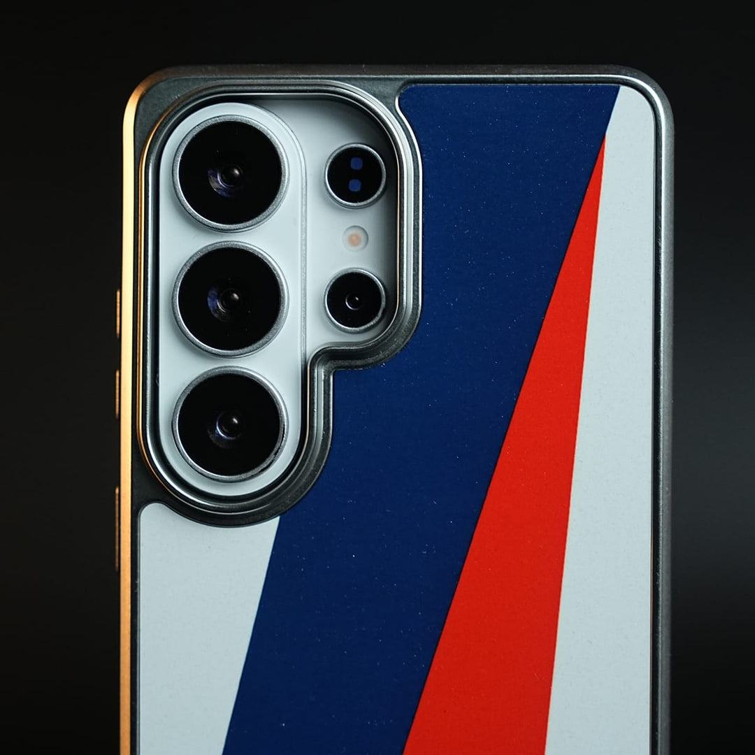 FRATO Samsung S26 Ultra Racing Stripe Sport Chrome Plated Case Cover For Samsung Galaxy S26 Ultra