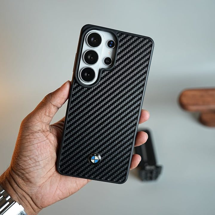 FRATO Samsung S26 Ultra S25 Ultra / Design 3 Carbon Fiber Texture Case for Samsung Galaxy S26 Ultra | Automotive-Inspired Protective Cover
