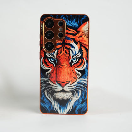 FRATO Samsung S26 Ultra S26 Ultra Galaxy Ultra Series Tiger Face Chrome Armor Case