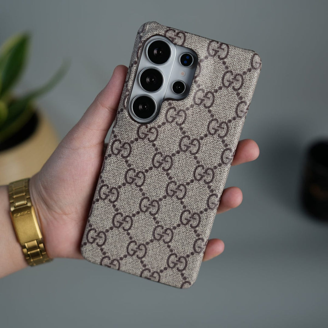 FRATO Samsung S26 Ultra Samsung Galaxy S26 Ultra Luxury GG Pattern PU Leather Cover