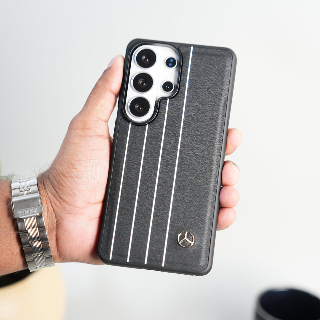 FRATO Samsung S26 Ultra Samsung Galaxy S26 Ultra Merc White Line Pattern PU Leather Case Cover