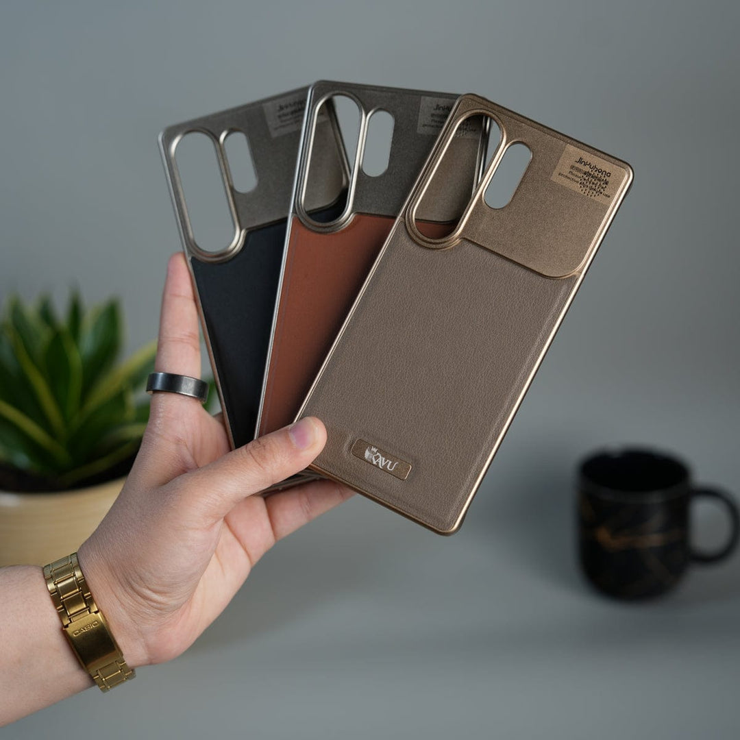 FRATO Samsung S26 Ultra Samsung Galaxy S26 Ultra Premium Metallic AeroFLex Aluminium Leather Case