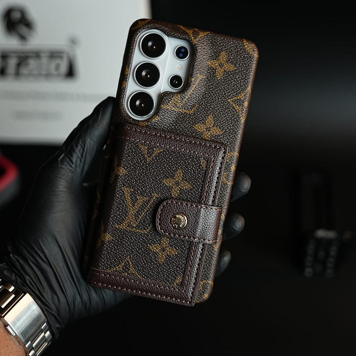 FRATO Samsung S26 Ultra Vintage Pattern Wallet Case for Samsung galaxy Ultra Series | Card Holder Cover