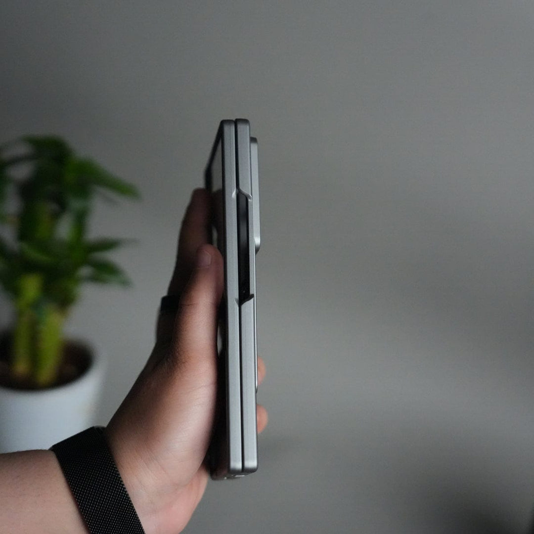 FRATO Samsung Z Fold 7 Glass Galaxy Z Fold 7 Case with S Pen Holder & Kickstand | Front + Back Protection Cover