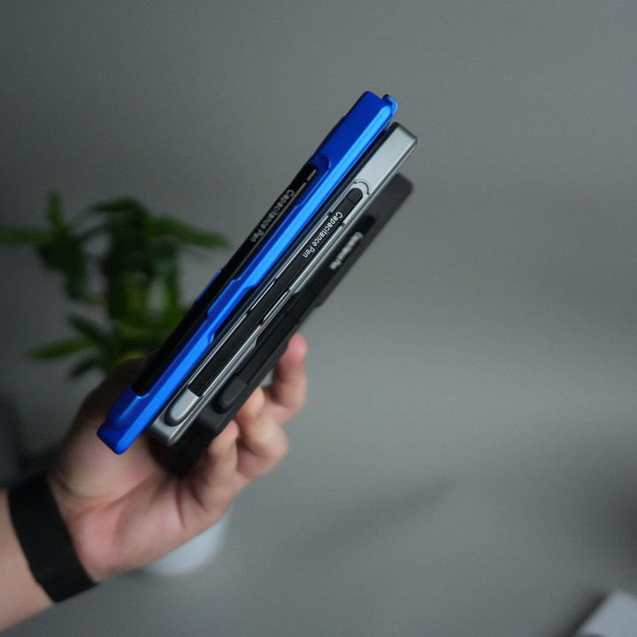 FRATO Samsung Z Fold 7 Glass Galaxy Z Fold 7 Case with S Pen Holder & Kickstand | Front + Back Protection Cover