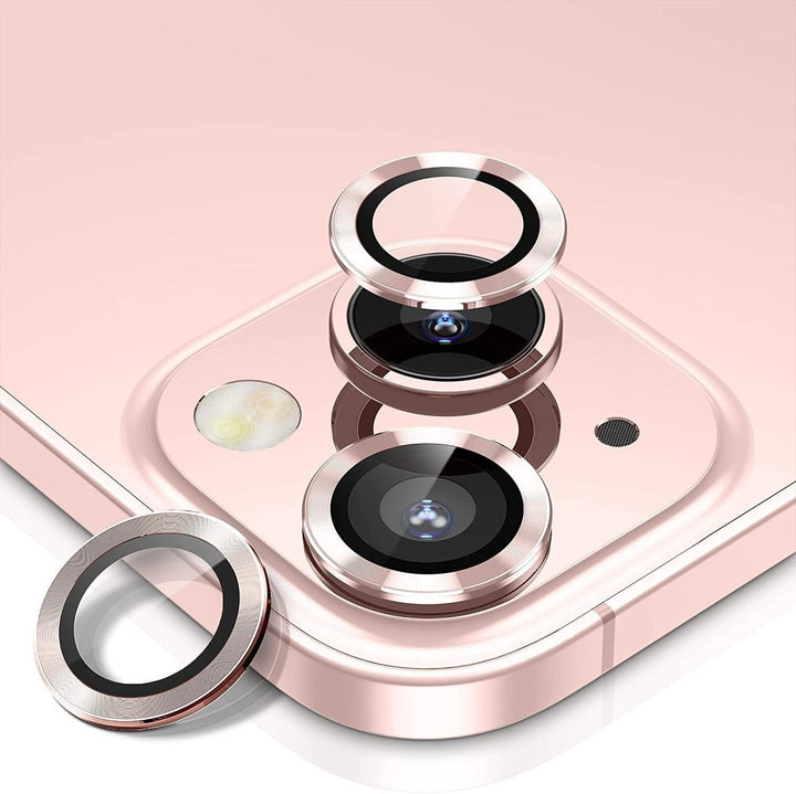 FRATO Tempered Glass iPhone 14 Plus (Rose Gold ) iPhone Camera Lens Kit Protector