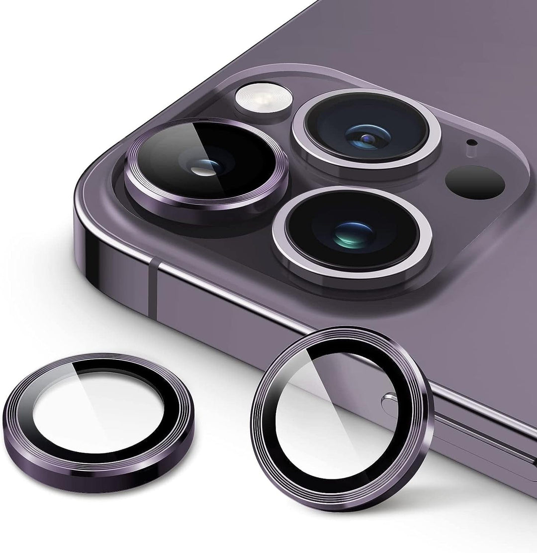 FRATO Tempered Glass iPhone 14 Pro Max ( Purple ) iPhone Camera Lens Kit Protector