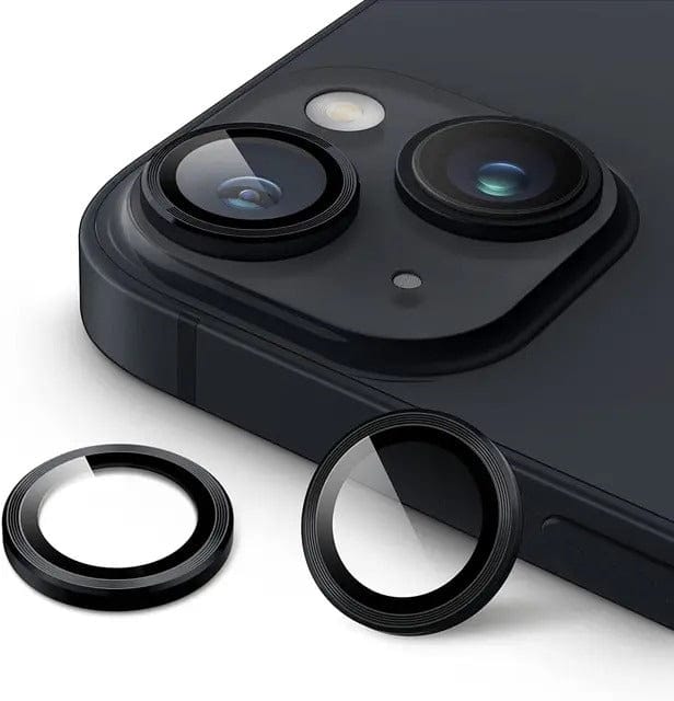 FRATO Tempered Glass iPhone 15 Plus ( Black ) iPhone Camera Lens Kit Protector