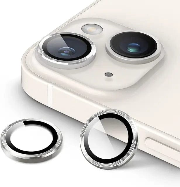 FRATO Tempered Glass iPhone 15 Plus ( Silver ) iPhone Camera Lens Kit Protector