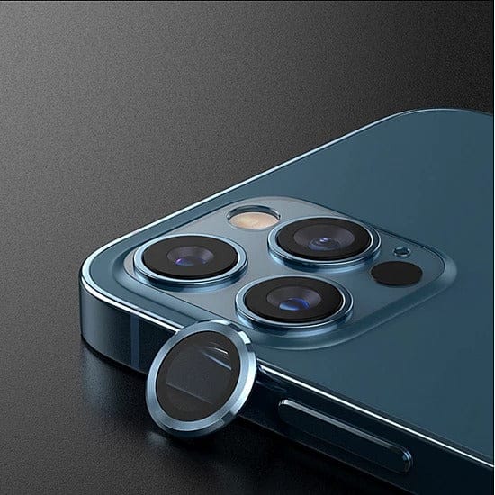 FRATO Tempered Glass iPhone 15 Pro Max ( Blue ) iPhone Camera Lens Kit Protector