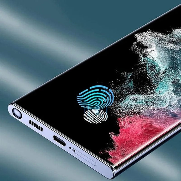 FRATO Tempered Glass Samsung Galaxy S22 Ultra Full Curved UV Tempered Glass Screen Protector Guard