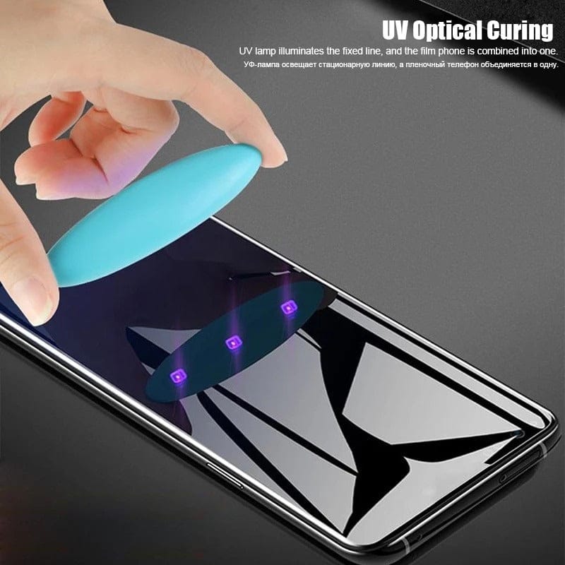 FRATO Tempered Glass Samsung Galaxy S22 Ultra Full Curved UV Tempered Glass Screen Protector Guard