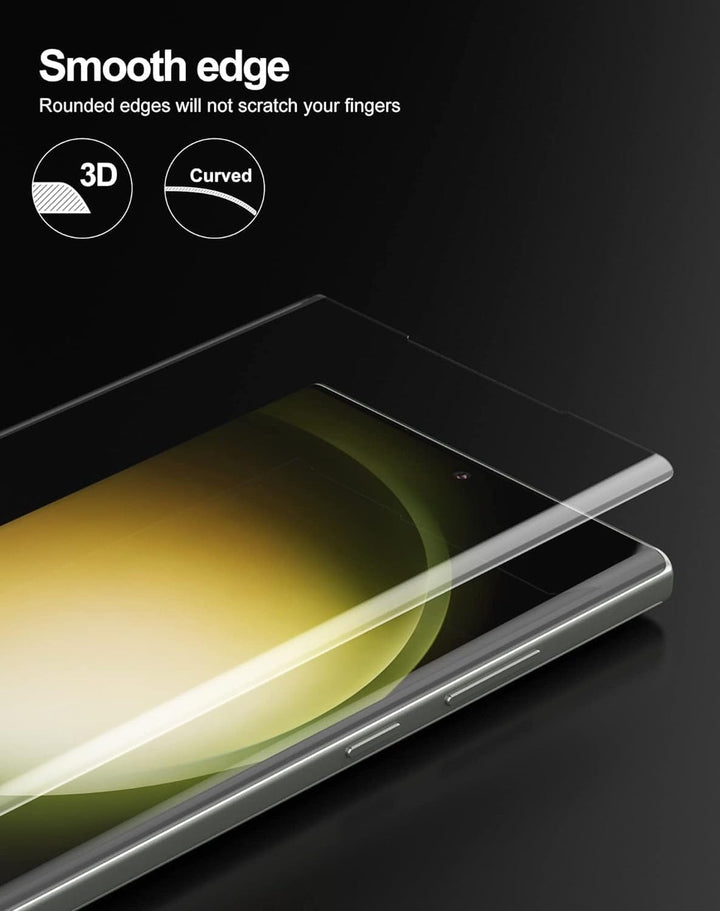FRATO Tempered Glass Samsung Galaxy S23 Ultra Full Curved UV Tempered Glass Screen Protector Guard