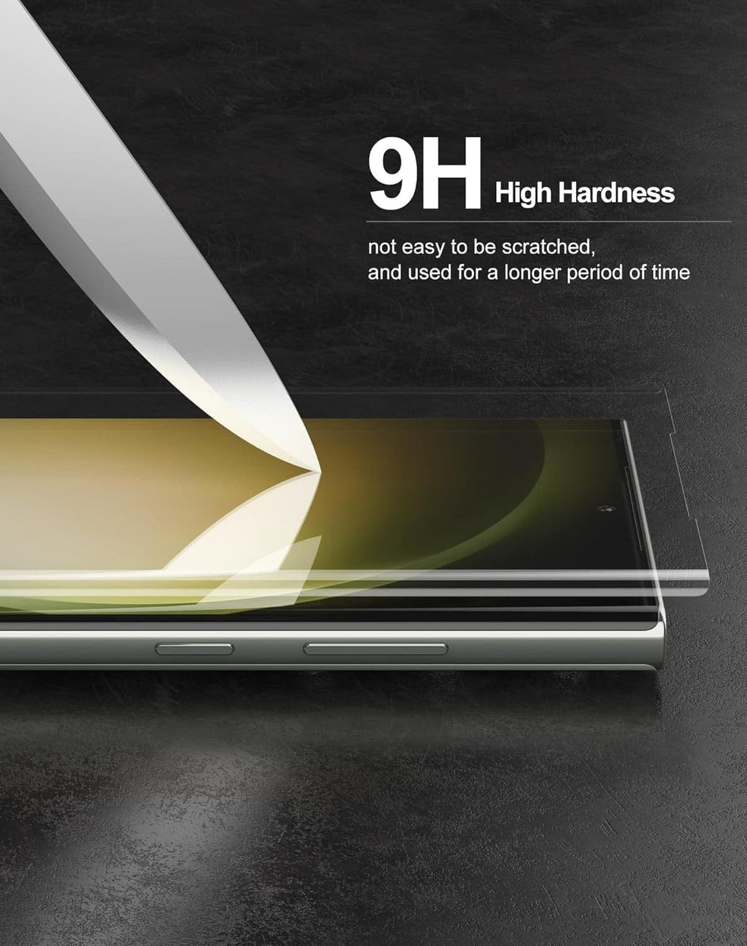FRATO Tempered Glass Samsung Galaxy S23 Ultra Full Curved UV Tempered Glass Screen Protector Guard