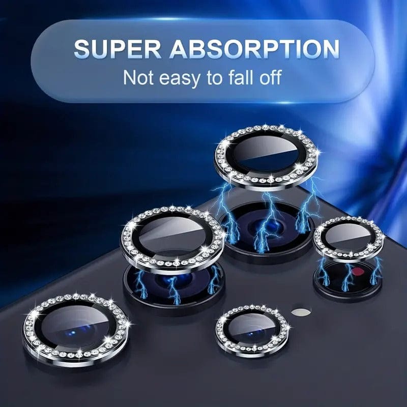 FRATO Tempered Glass Samsung Galaxy S23 Ultra Glitter Diamond Camera Lens Kit