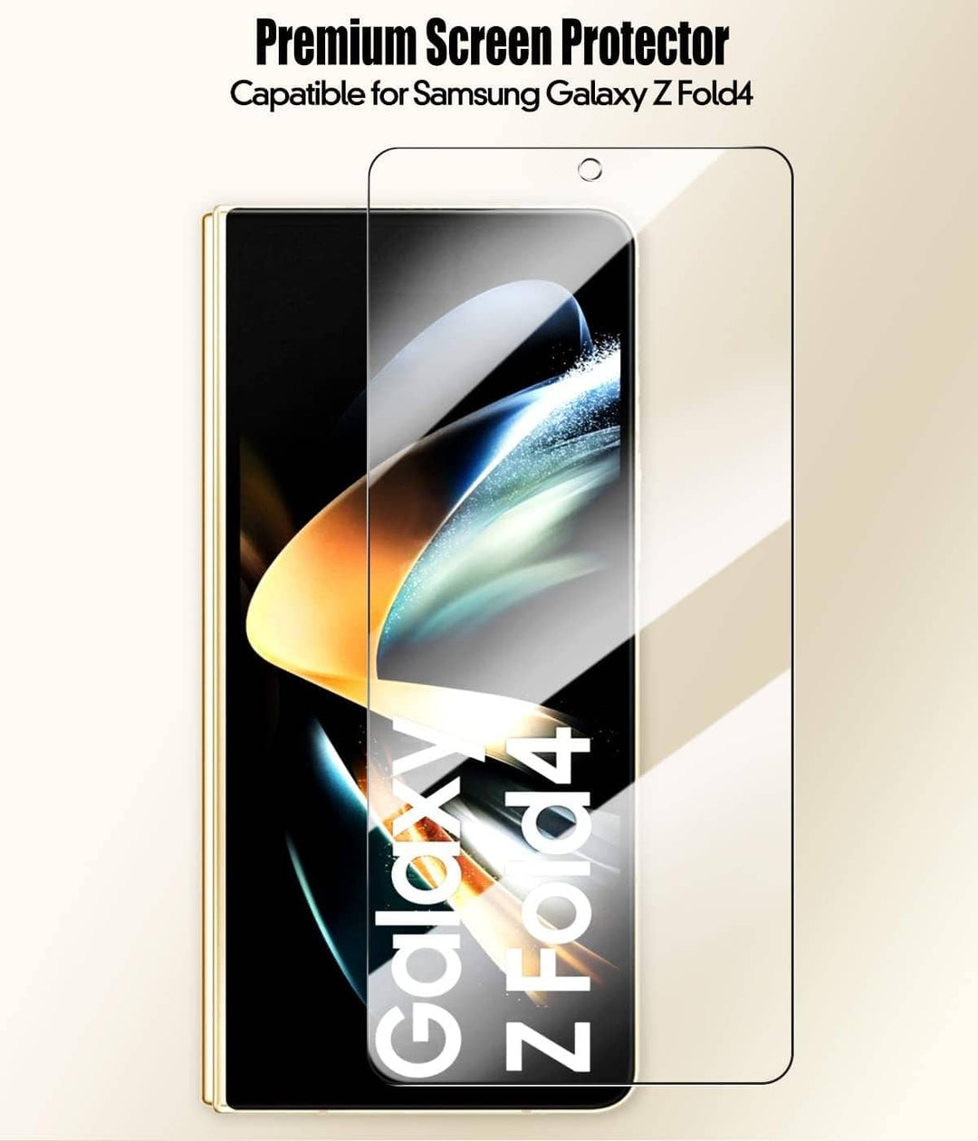 FRATO Tempered Glass Samsung Galaxy Z Fold 4 Front Outer Screen Protective Tempered Glass
