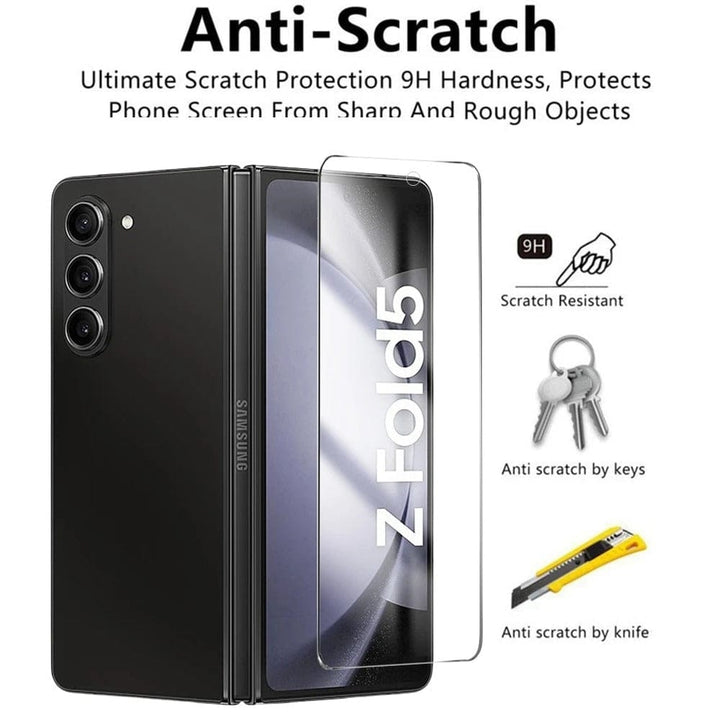 FRATO Tempered Glass Samsung Galaxy Z Fold 5 Front Outer Screen Protective Tempered Glass