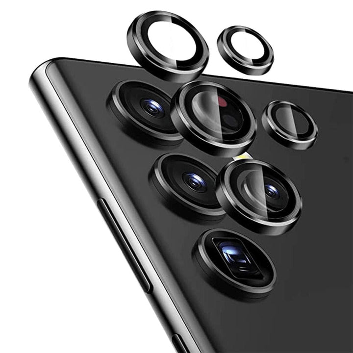 FRATO Tempered Glass Titanium Black Samsung Galaxy S24 Ultra Camera Lens Kit Protector