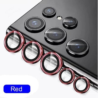 FRATO Tempered Glass Titanium Red Samsung Galaxy S24 Ultra Camera Lens Kit Protector