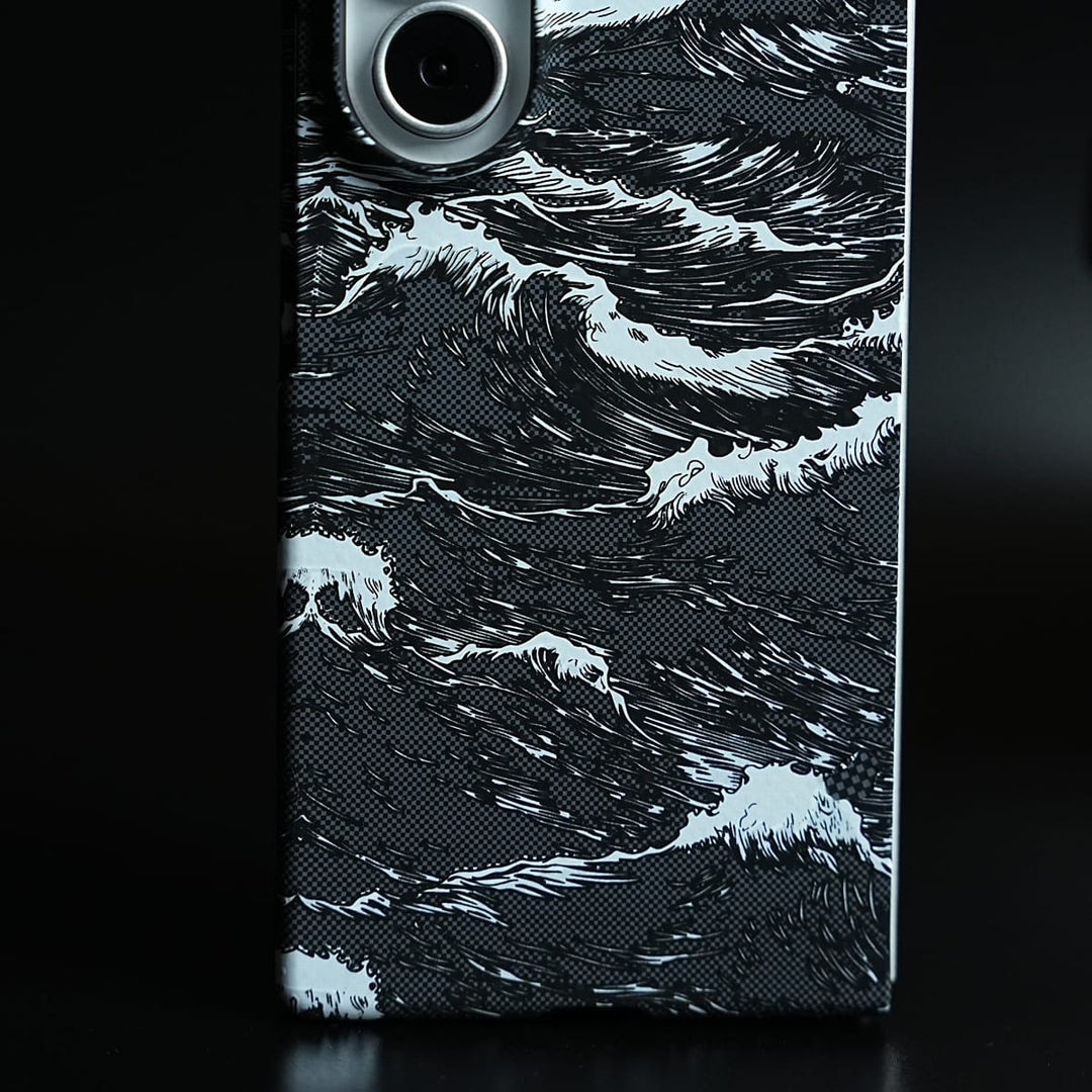 FRATO Z Fold 8 Series Artistic Wave Print Case for Galaxy Z Fold 8 Ultra | MagSafe Slim Case