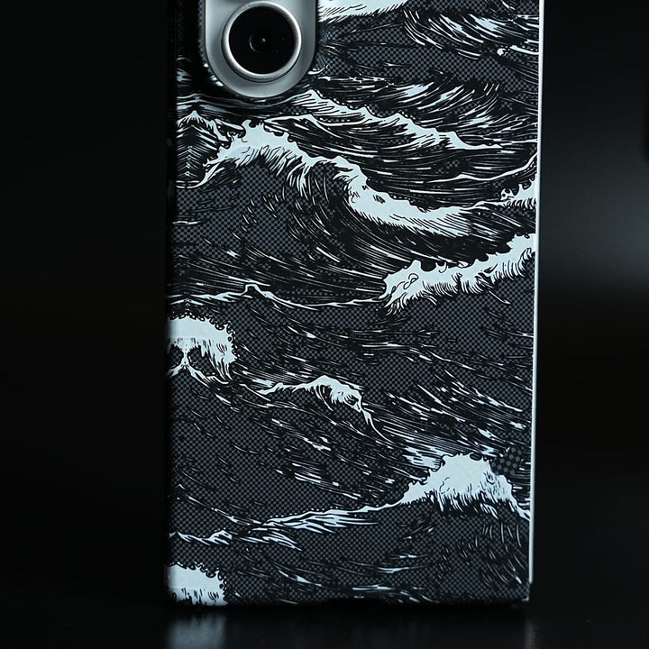 FRATO Z Fold 8 Series Artistic Wave Print Case for Galaxy Z Fold 8 Ultra | MagSafe Slim Case