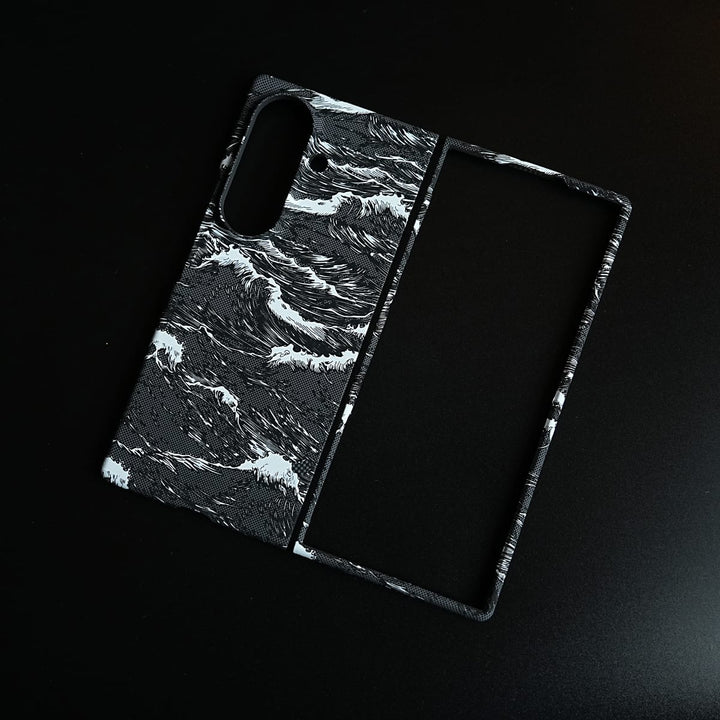 FRATO Z Fold 8 Series Artistic Wave Print Case for Galaxy Z Fold 8 Ultra | MagSafe Slim Case