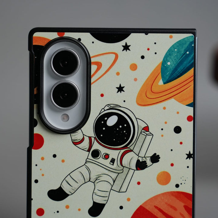 FRATO Z Fold 8 Series Astronaut Space Design Back Cover for Galaxy Z Fold 8 | Planet Print Protective Case