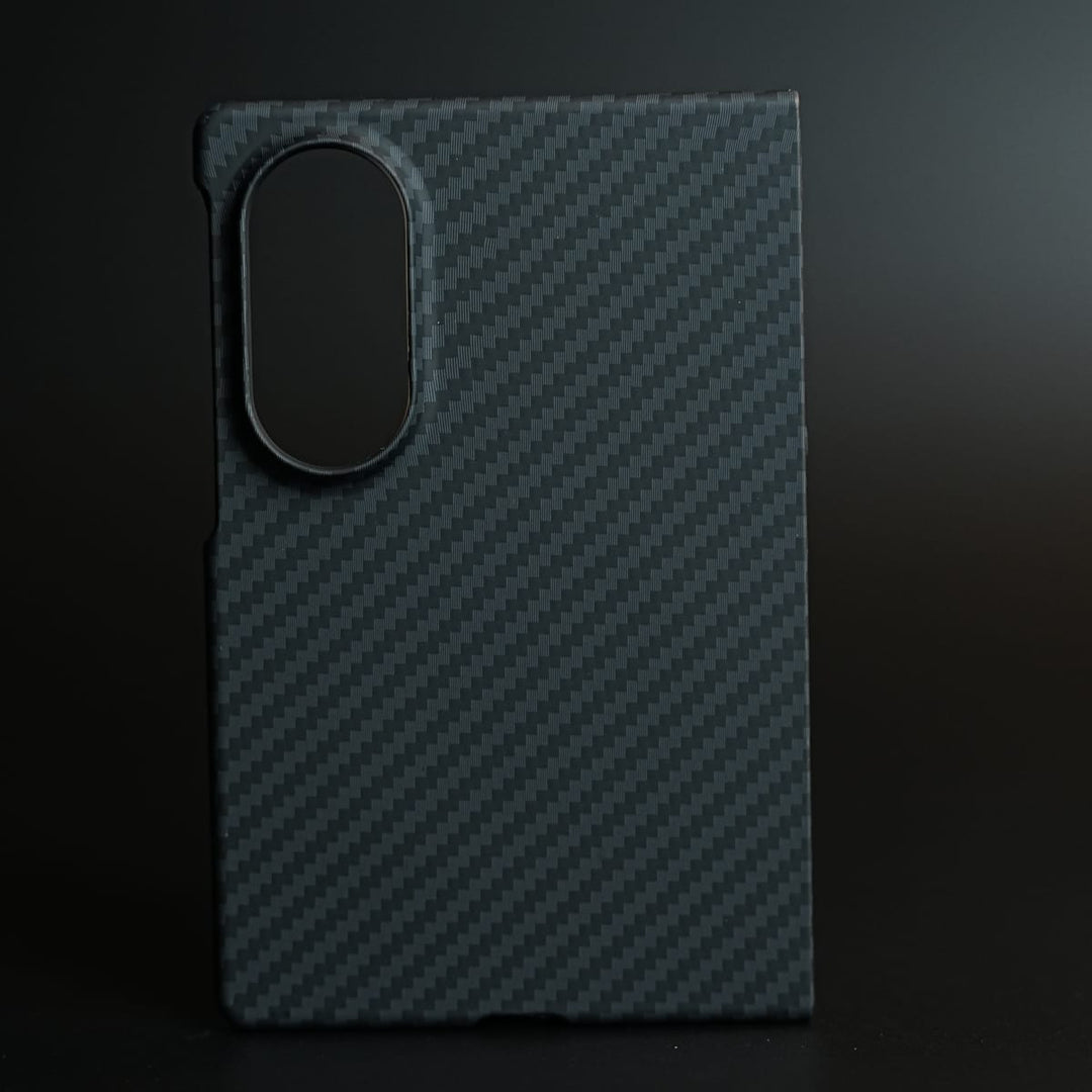 FRATO Z Fold 8 Series Black Carbon Textured Hard PC Cover for Samsung Galaxy Z Fold 8 with MagSafe | Shockproof Slim Protection