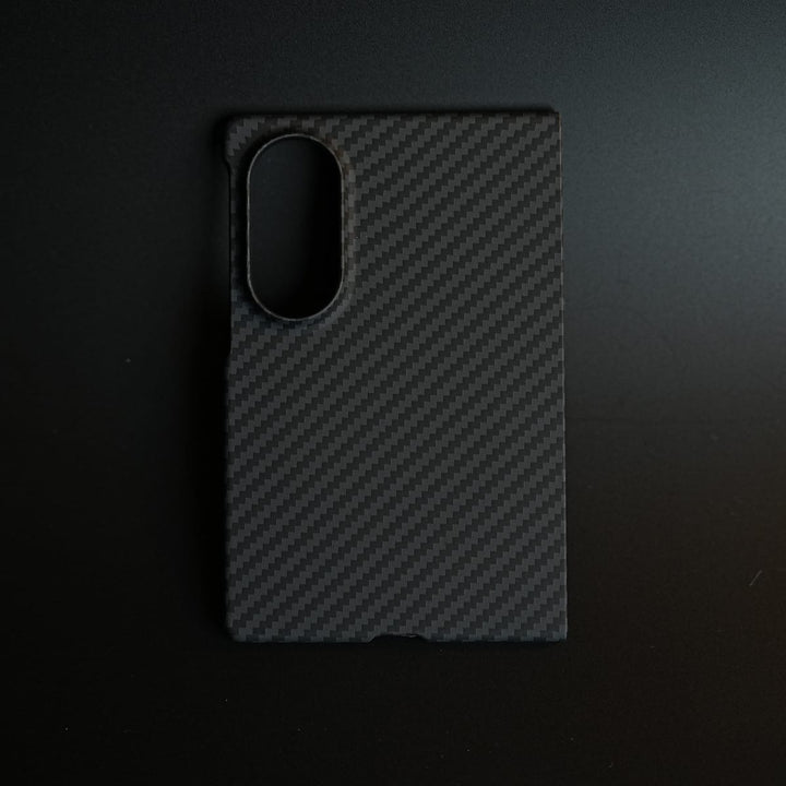 FRATO Z Fold 8 Series Black Carbon Textured Hard PC Cover for Samsung Galaxy Z Fold 8 with MagSafe | Shockproof Slim Protection