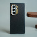 Leather Texture Magnetic Case for Galaxy Z Fold 8 Ultra | Hinge Protection and Metal Camera Guard