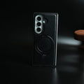 Leather Texture Stitched Case for Galaxy Z Fold 8 Ultra | Foldable Ring Stand