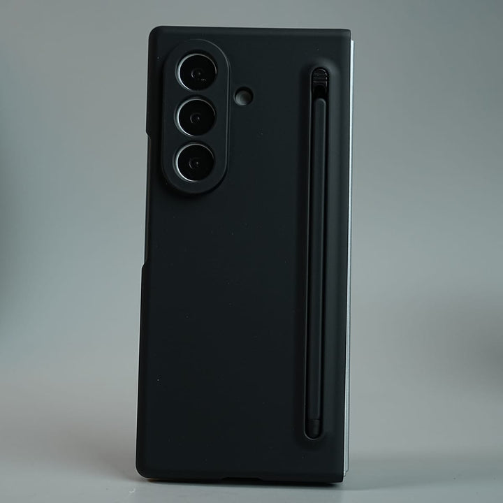 FRATO Z Fold 8 Series Black Matte Finish with Full Hinge Protection For Galaxy Z Fold 8 Ultra | S Pen Holder Protective Case