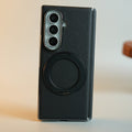 PU Leather Case with 360° Rotating Stand Case For Samsung Galaxy Z Fold 7 | Front Glass Protection Cover