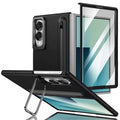 S Pen Holder Stand Case for Samsung Galaxy Z Fold 8 | Front Glass & Camera Protection Cover