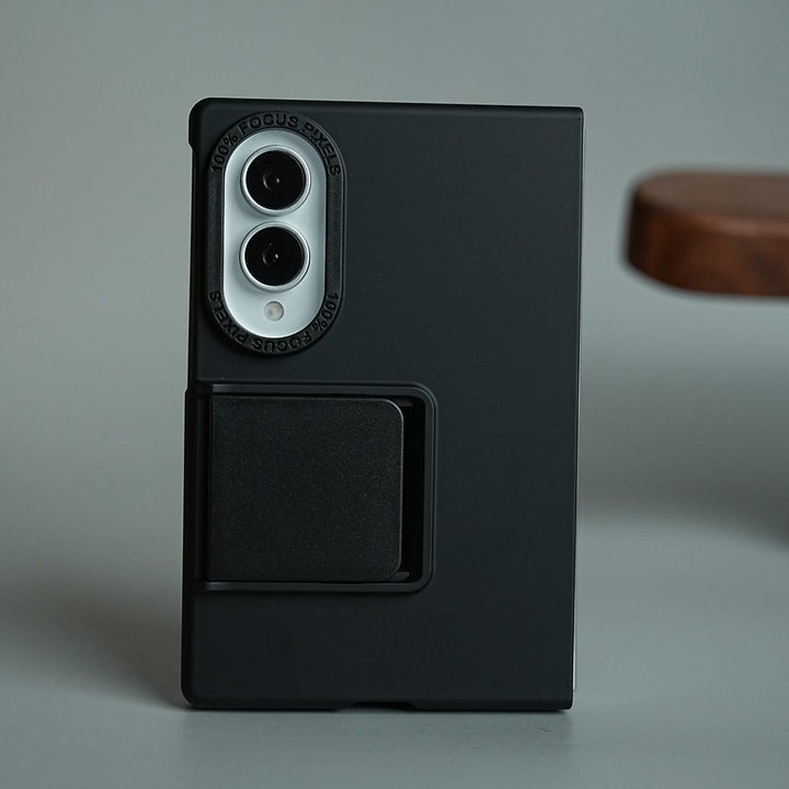 FRATO Z Fold 8 Series Black Slim Protective Case for Galaxy Z Fold 8 | Built-In Foldable Kickstand