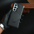 Stitched Leather Texture Case for Galaxy Z Fold 8 Ultra | Ring Stand and Front Frame