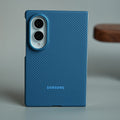 Carbon Fiber Texture Magnetic Case for Galaxy Z Fold 8 | With Tempered Glass Screen Protector