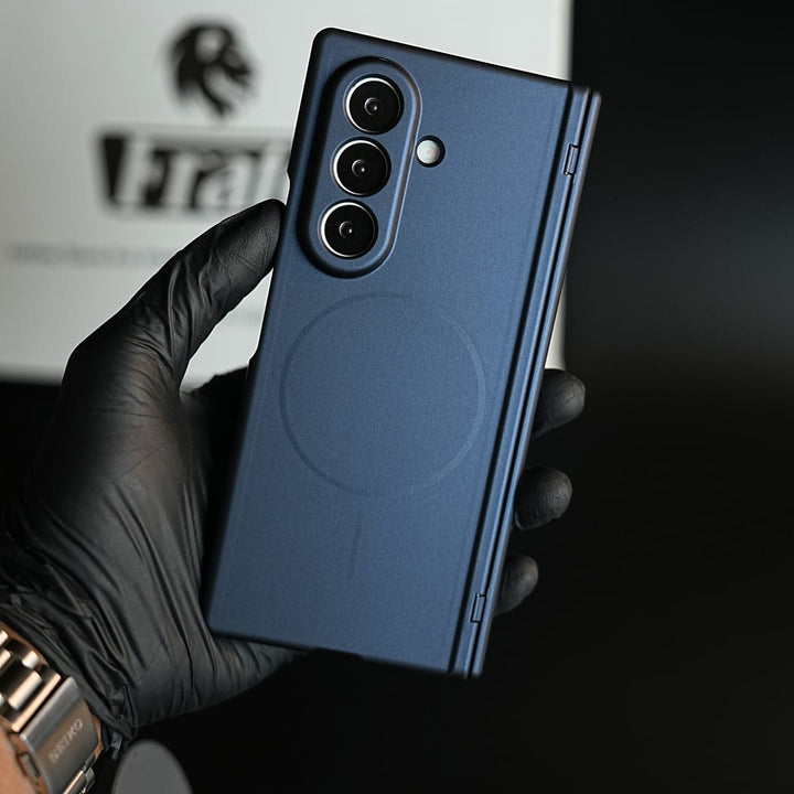 FRATO Z Fold 8 Series Blue Magnetic Hinge protection case for Samsung Galaxy Z Fold 8 Ultra | Front Glass Protection